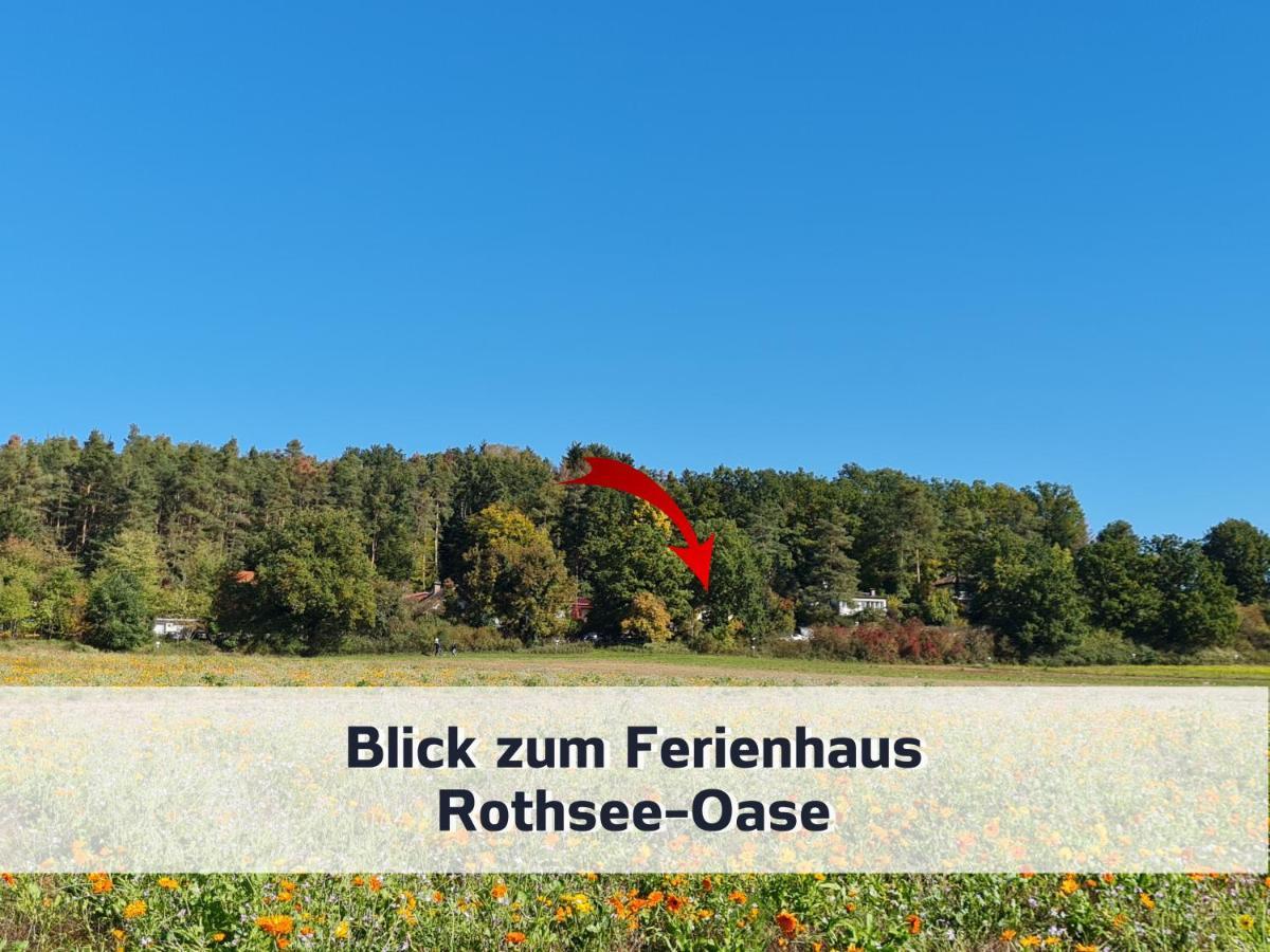 Ferienhaus Rothsee-Oase Ideale Ausgangslage Mit Tollem Ausblick, Sauna Und Privatem Garten Roth (Bavaria) Exterior foto