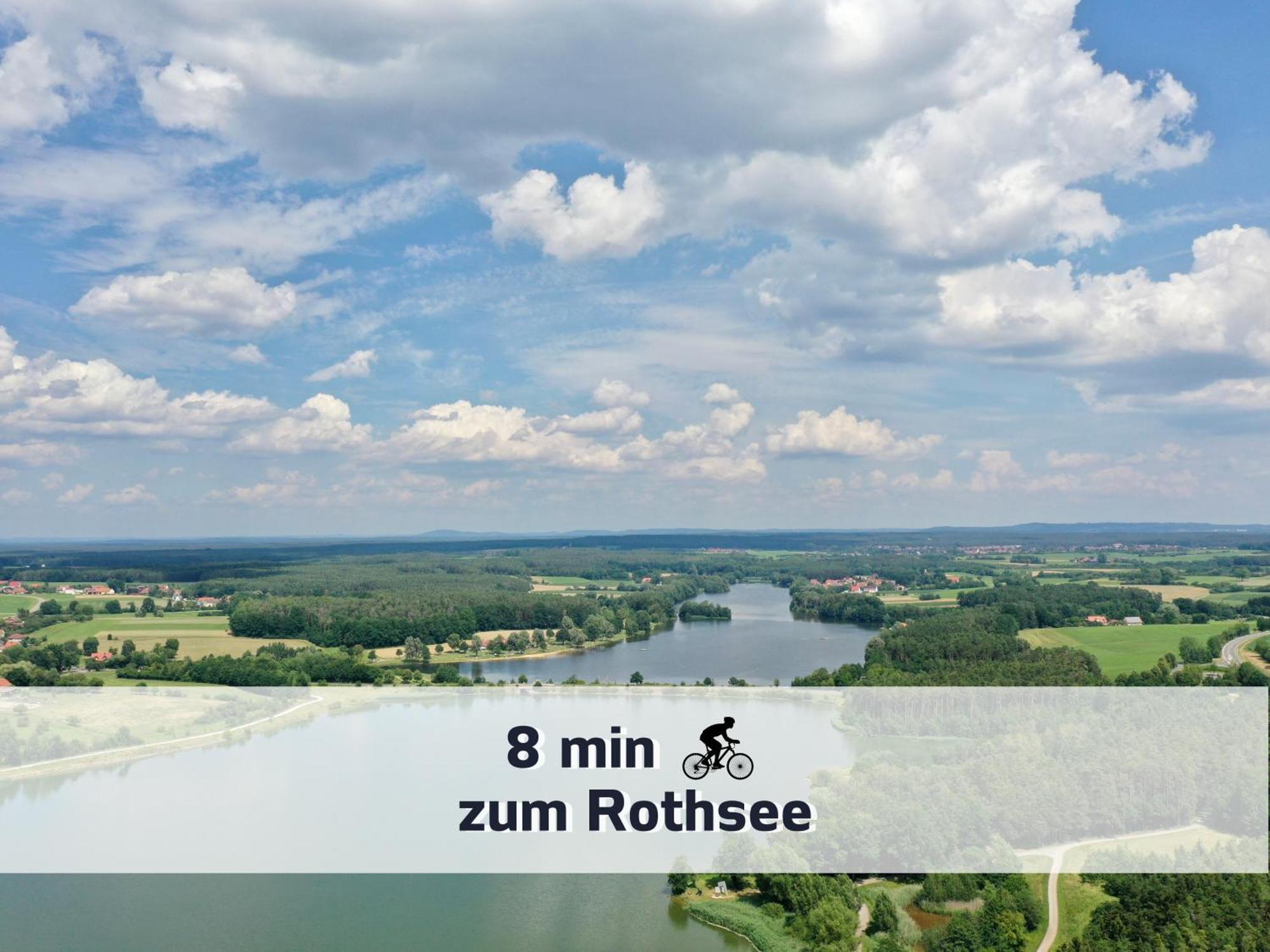 Ferienhaus Rothsee-Oase Ideale Ausgangslage Mit Tollem Ausblick, Sauna Und Privatem Garten Roth (Bavaria) Exterior foto